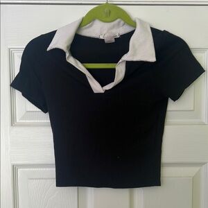 Black and White Women's Top
